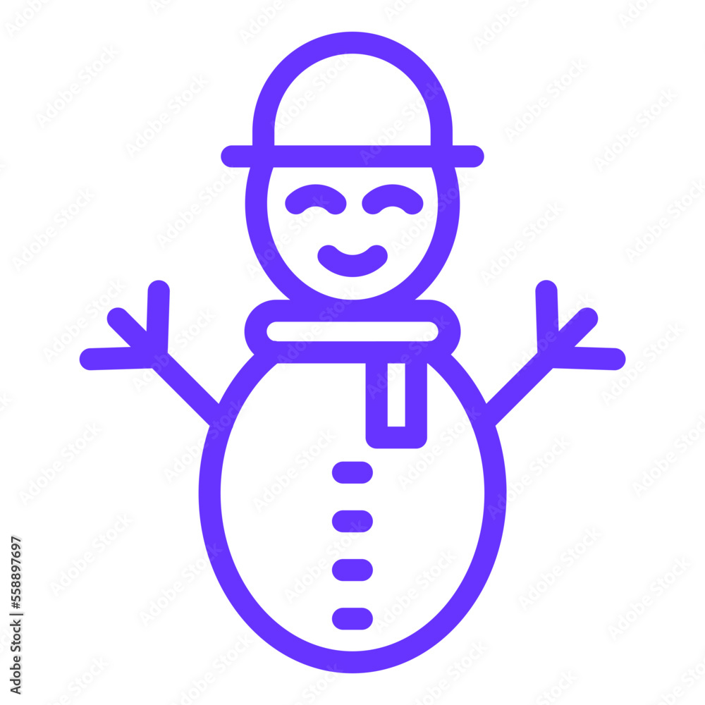 Snowman Icon Style Snowman Icon Style