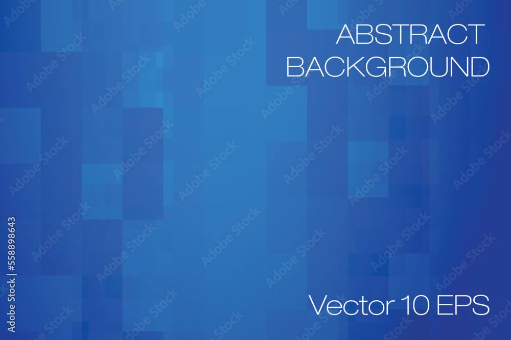 Naklejka premium Blue Abstract Square Background Vector