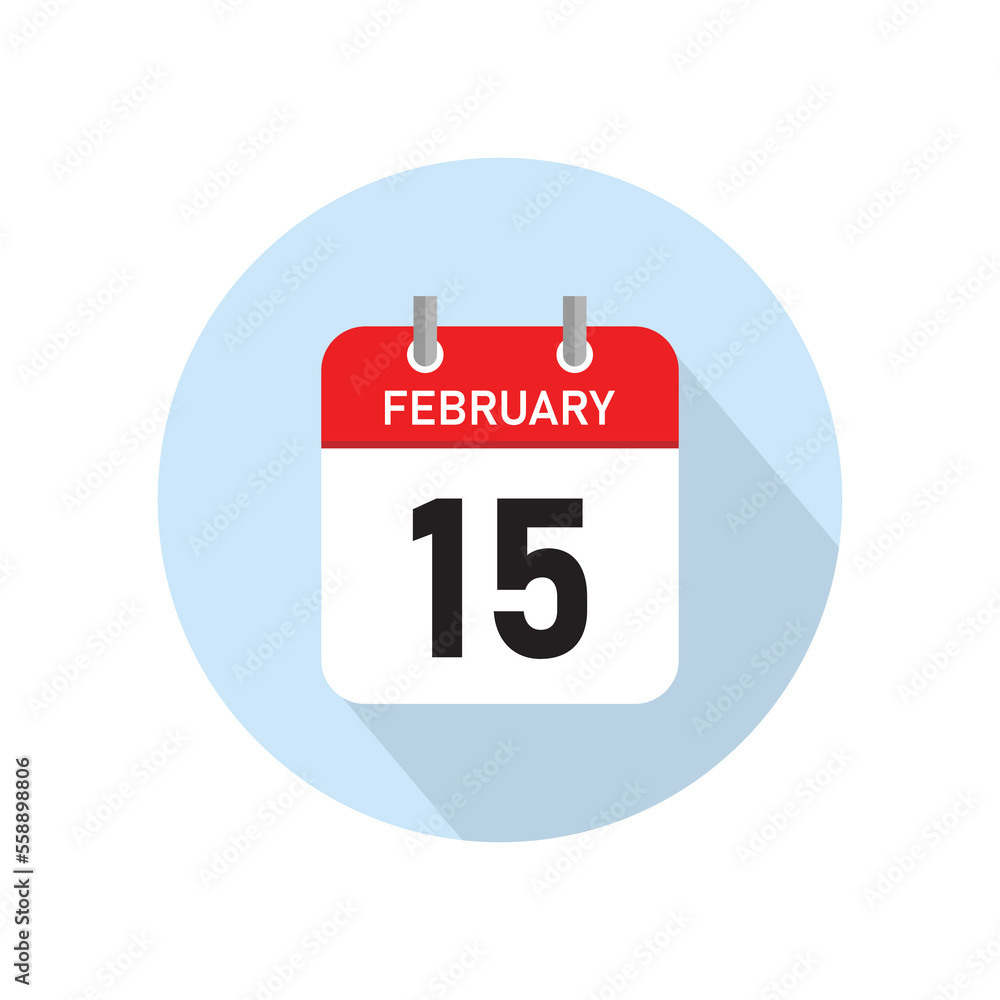 February 15 Concept Design. Vector Illustration. February 15 Concept Design. Vector Illustration.