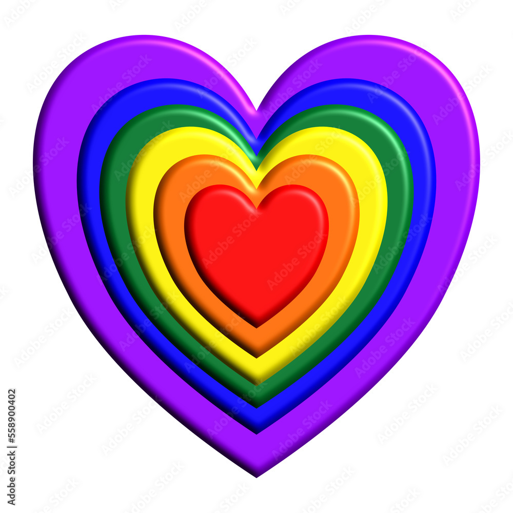 colorful heart shape with hearts colorful heart shape with hearts