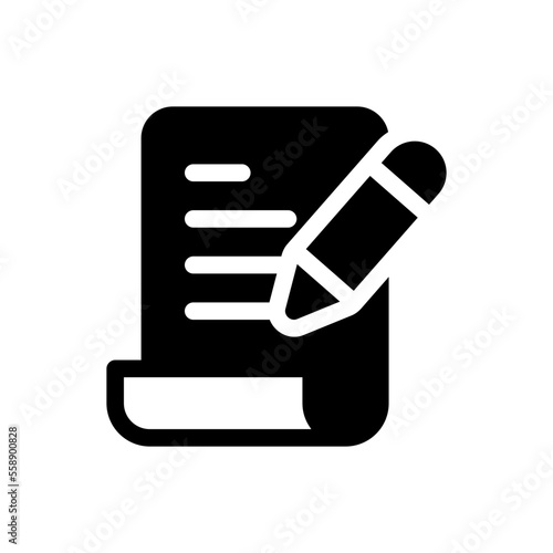 copywriter glyph icon
