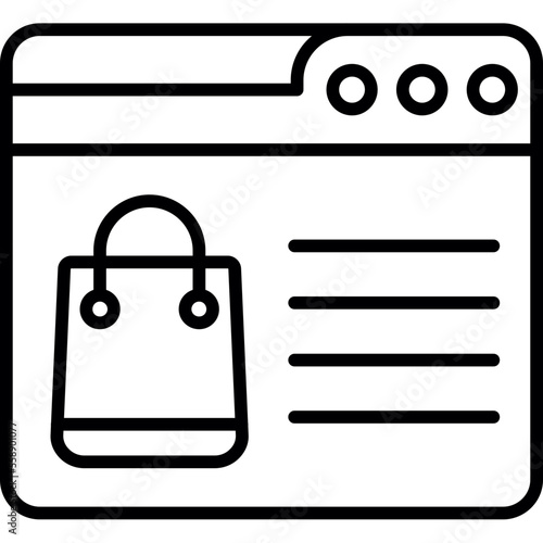 web shopping online icon