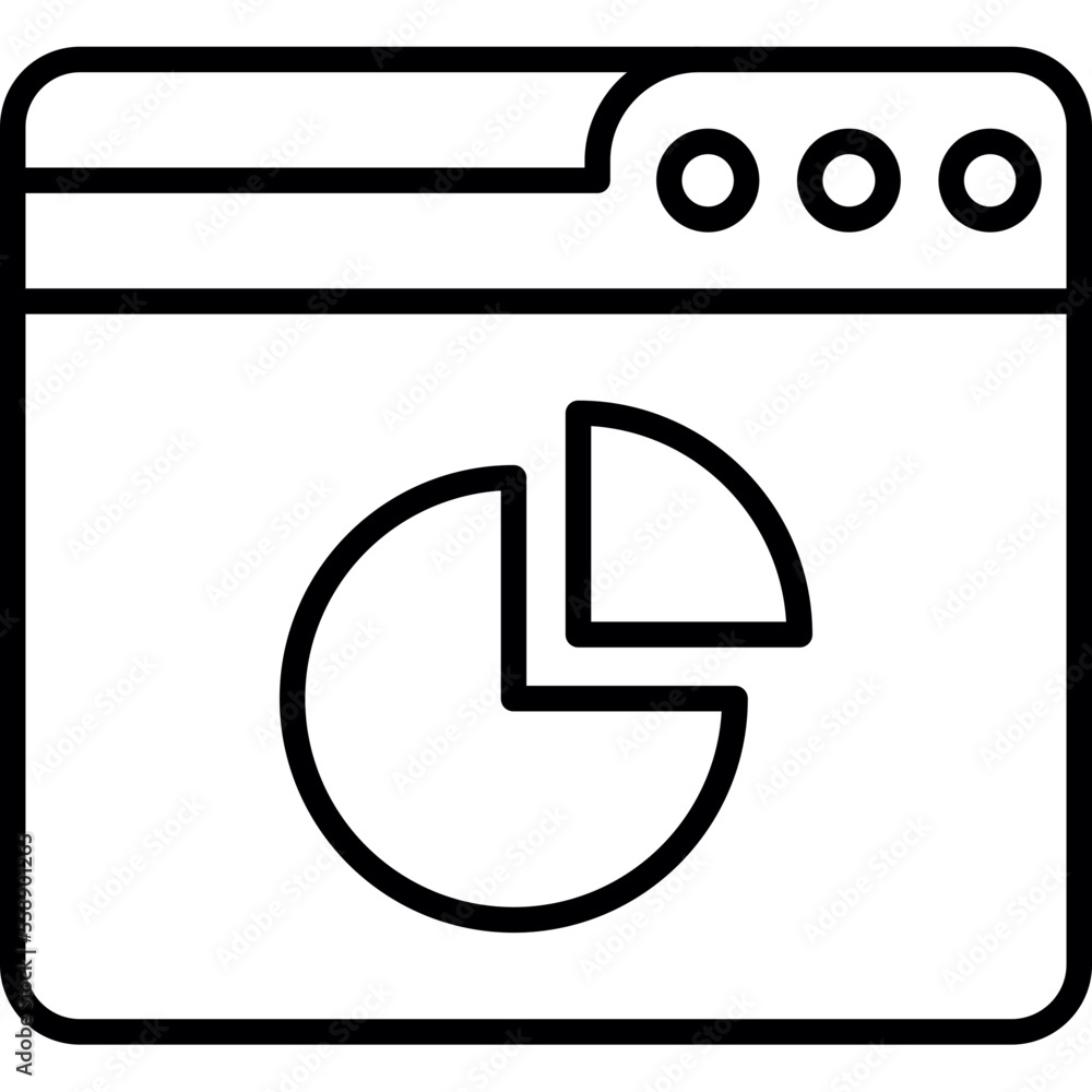 Web Pie Chart Icon Web Pie Chart Icon