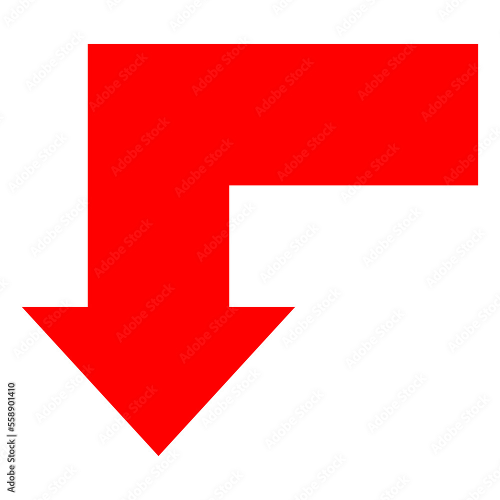 Directional Arrow Sign on Transparent Background Directional Arrow Sign on Transparent Background