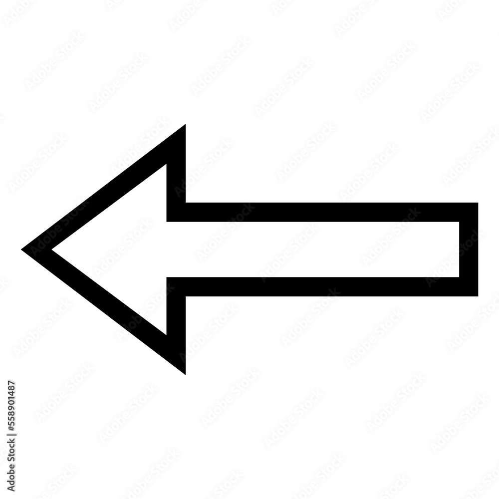 Directional Arrow Sign on Transparent Background Directional Arrow Sign on Transparent Background