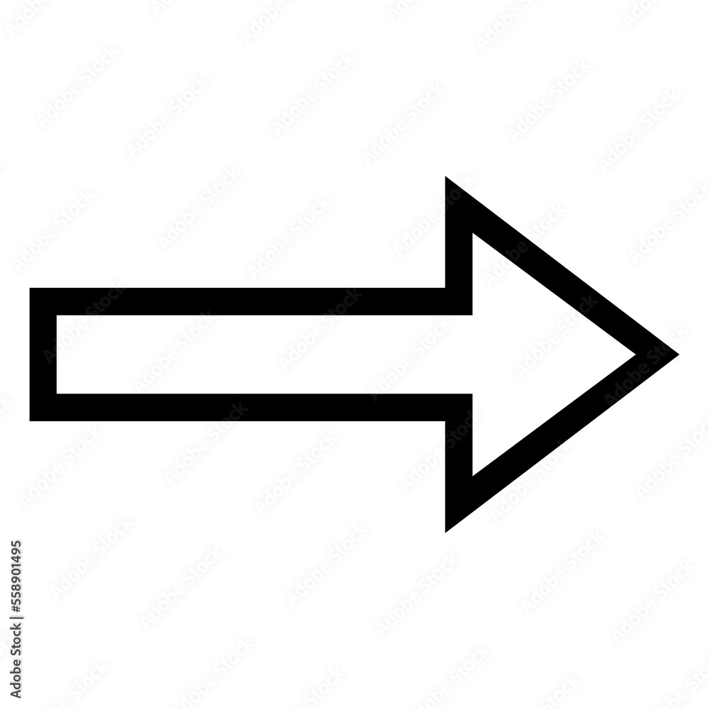 Directional Arrow Sign on Transparent Background Directional Arrow Sign on Transparent Background