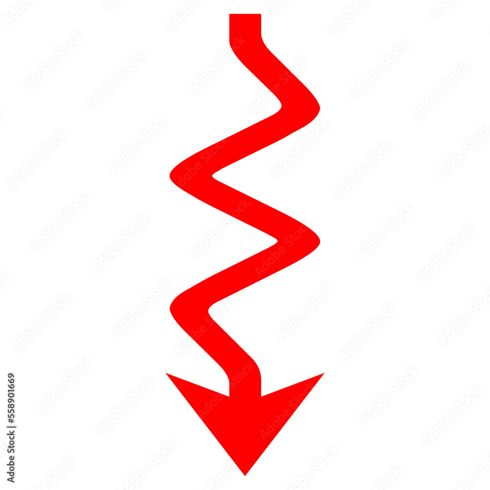 Directional Arrow Sign on Transparent Background Directional Arrow Sign on Transparent Background