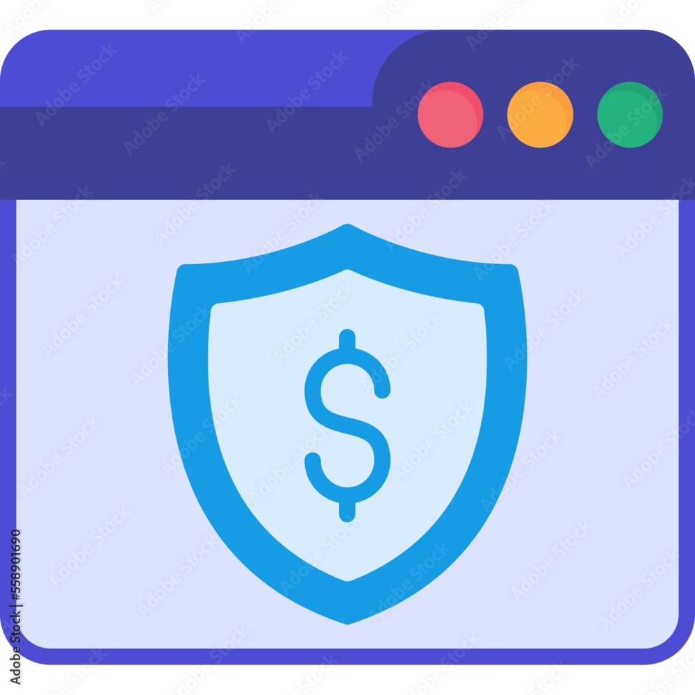 Web Online Payment Security Icon Web Online Payment Security Icon