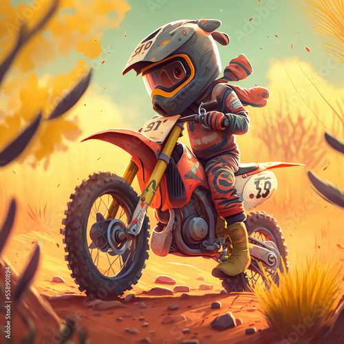 Dirt Bike illustration © Studio One