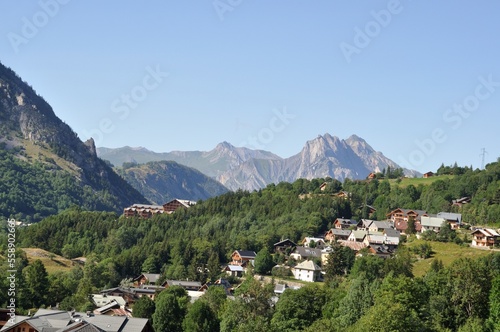 Valloire seen from the cable car
