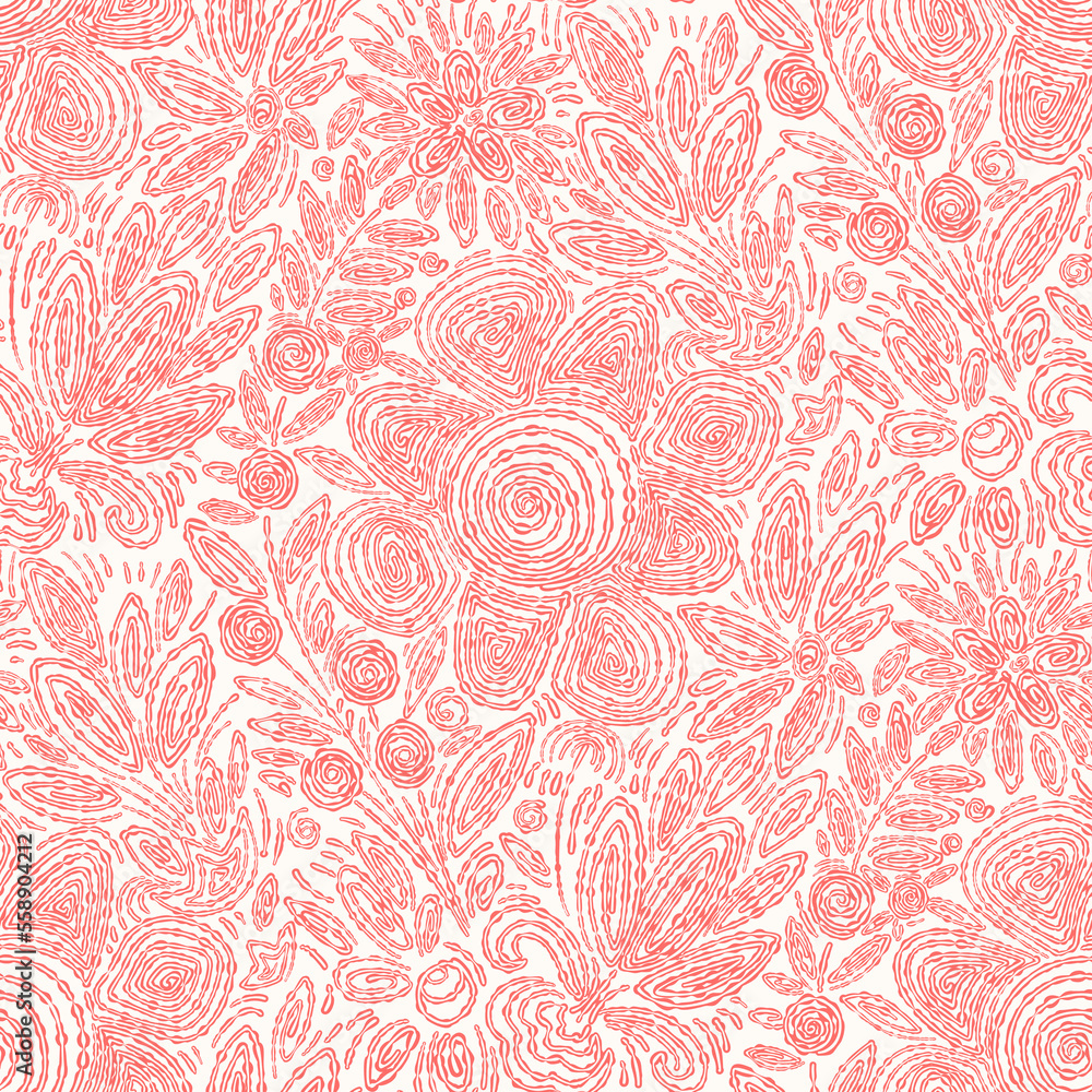 Seamless pattern - decorative embroidery Seamless pattern - decorative embroidery