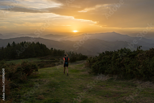 Views of Kalamua mountain and surrounding area in the Basque Country (Spain)