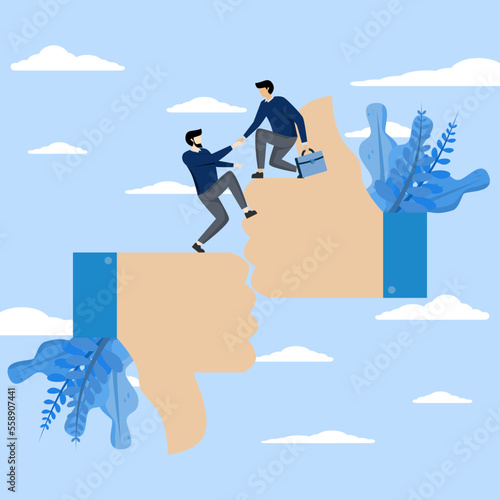 Mentor support, self-employed managers help colleagues from the bottom down, help colleagues or partners to work better, consulting advice, coaching or training for employee improvement.