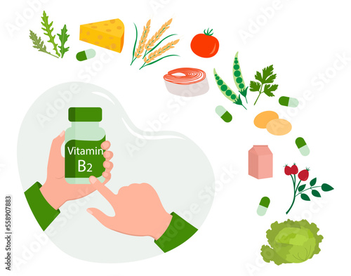 Health Food Proper Nutrition Vitamin B2 supplement