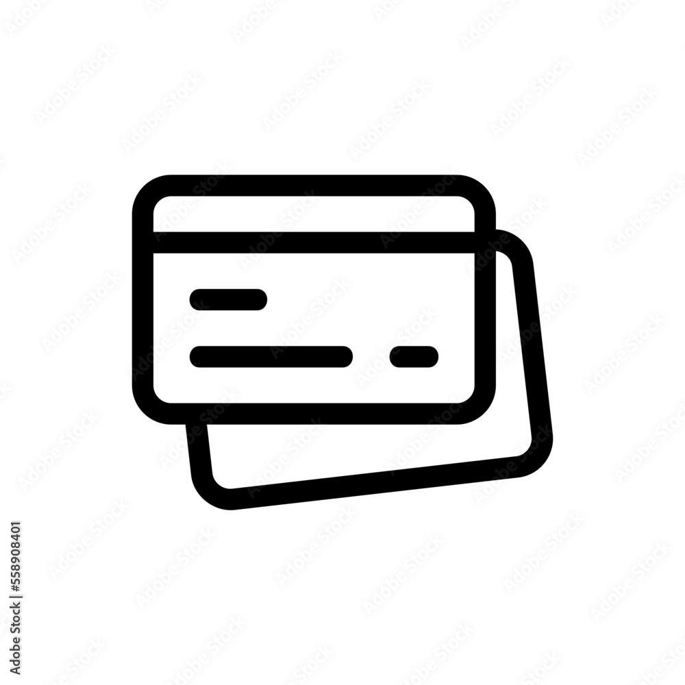 card line icon card line icon