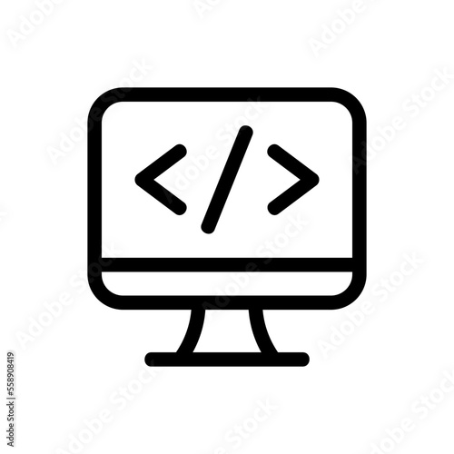 coding line icon