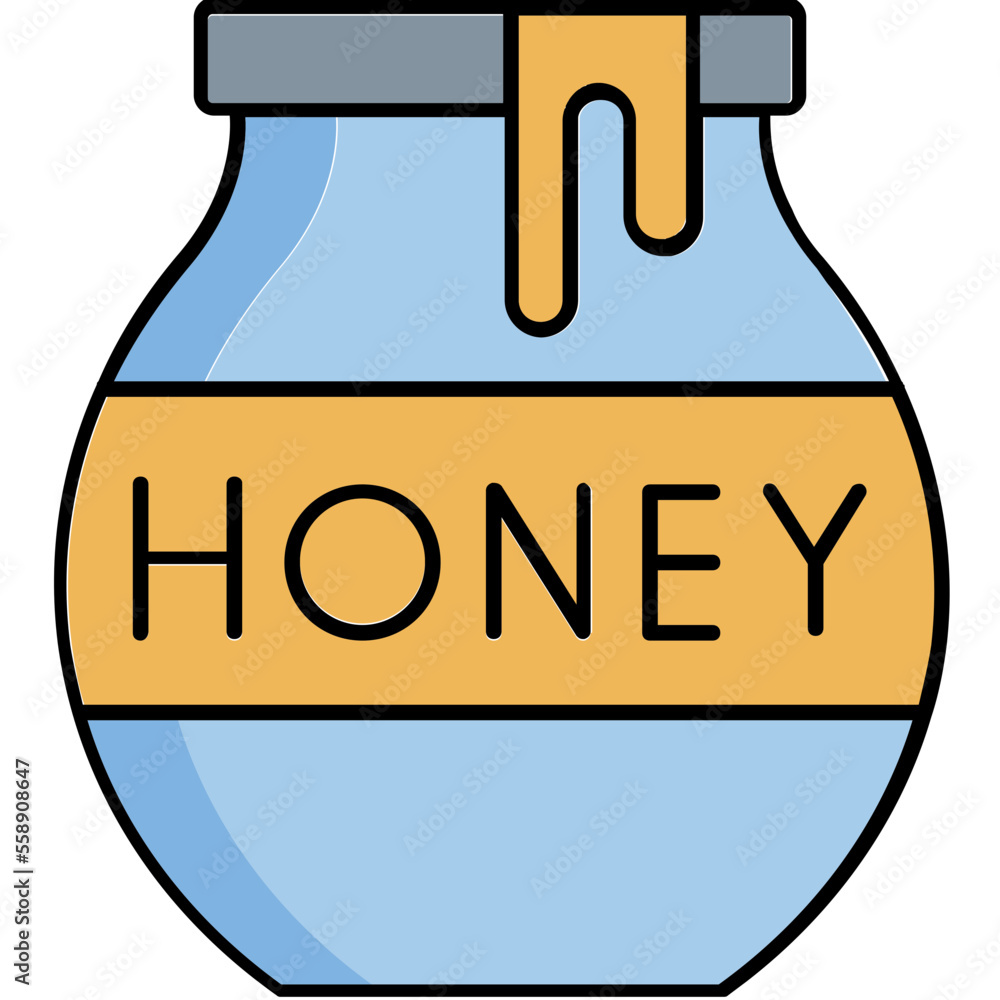 Naklejka premium Honey drip Vector Icon