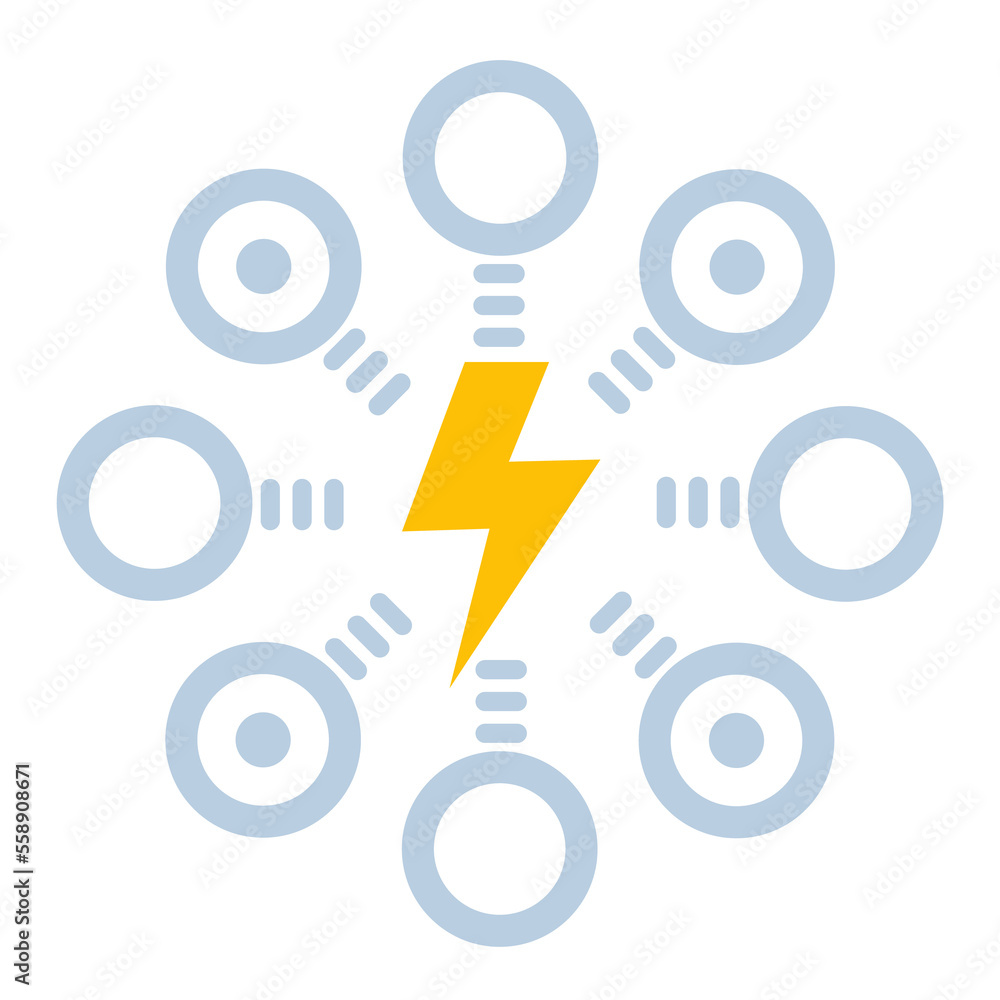 electric power distribution icon