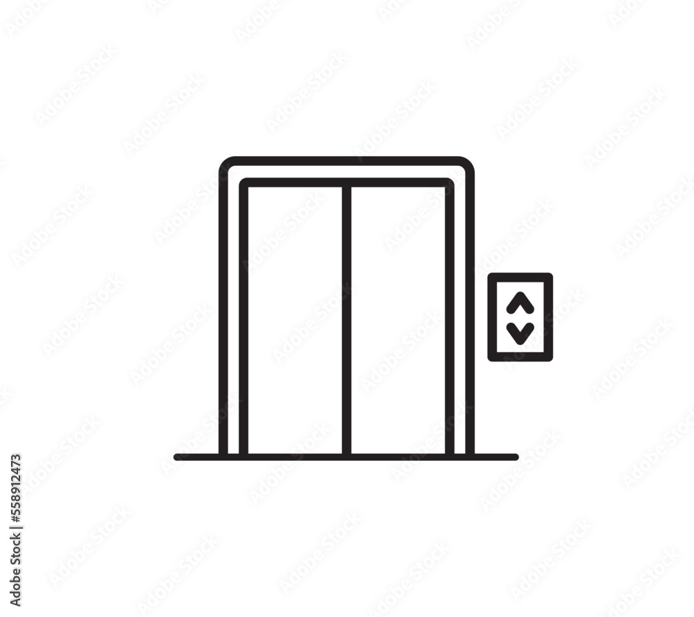 Elevator icon Lift symbols vector for app web banner logo icon button - Vector Elevator icon Lift symbols vector for app web banner logo icon button - Vector