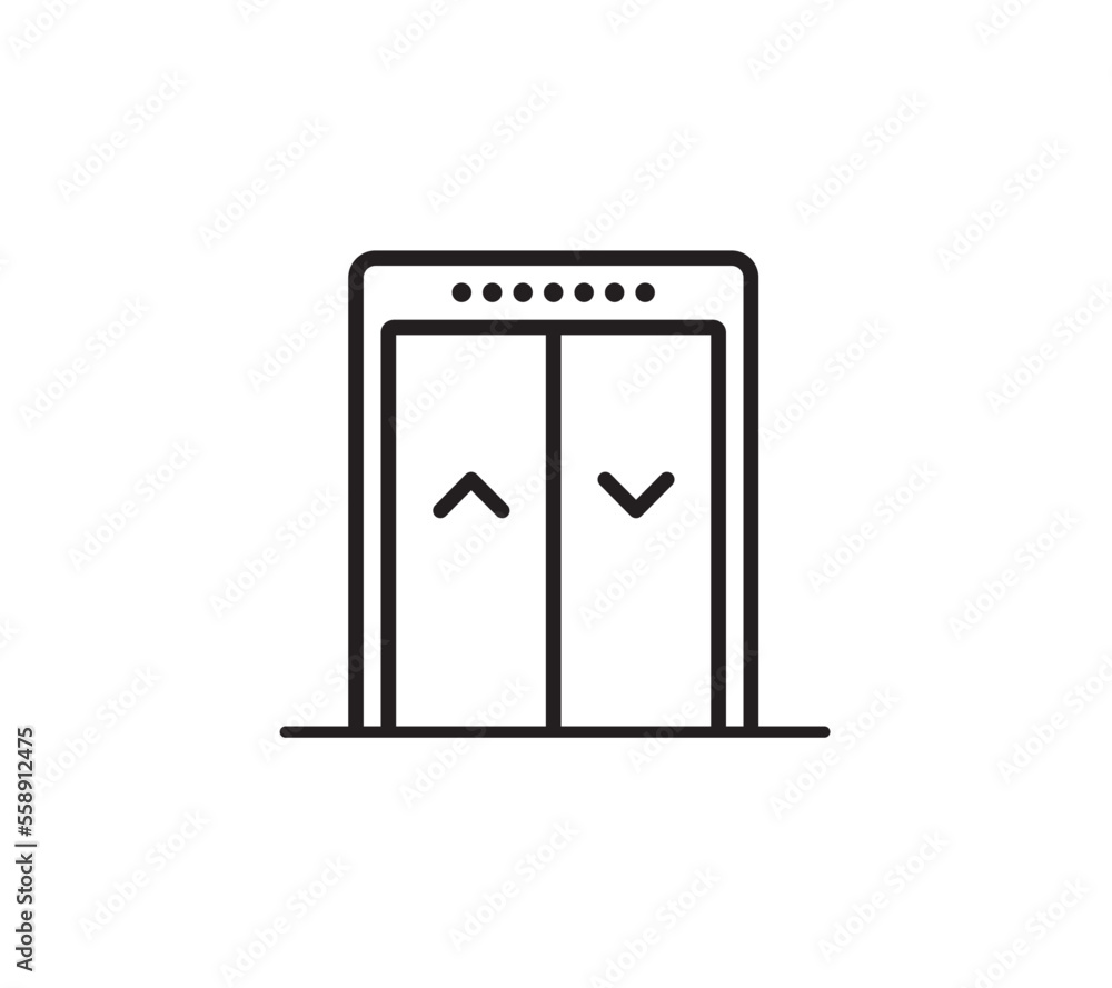 Elevator icon Lift symbols vector for app web banner logo icon button - Vector Elevator icon Lift symbols vector for app web banner logo icon button - Vector