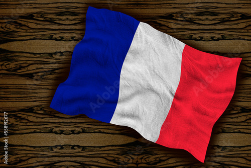 National Flag of France. Background with flag of France