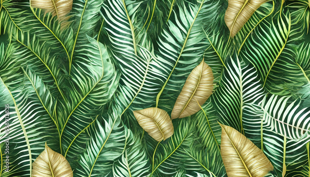 Naklejka premium stacked leaves background for wallpaper, design, decoration