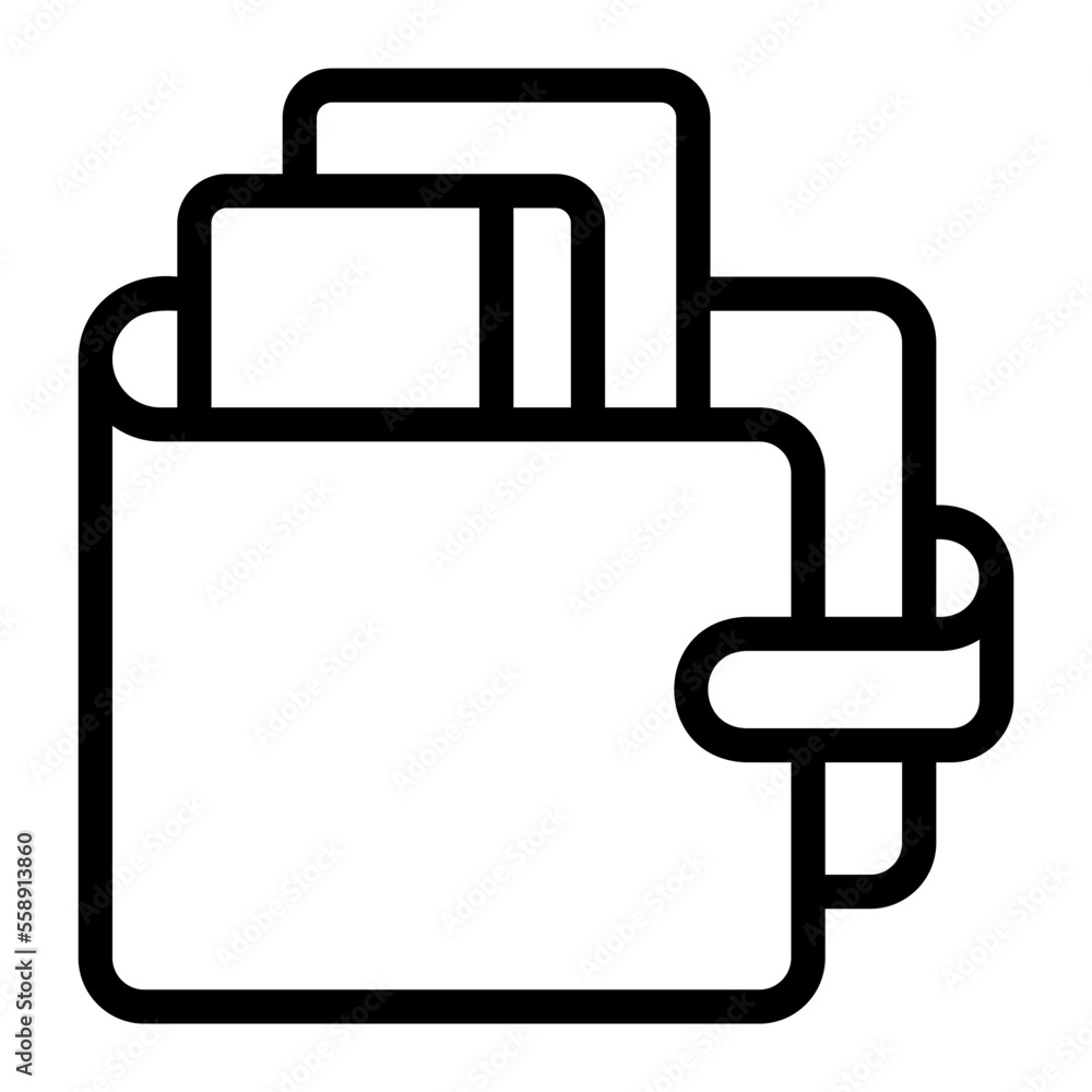 wallet line icon wallet line icon