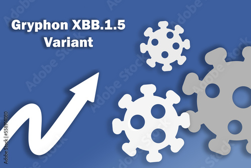 Gryphon XBB.1.5 New Variant. The arrow shows increase in disease. 