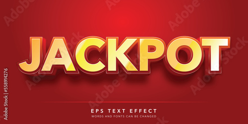 jackpot editable text effect