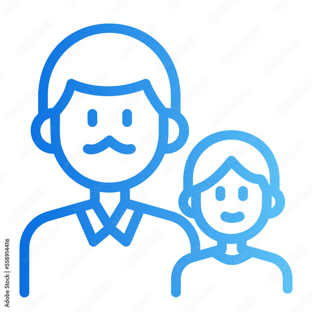 father gradient icon father gradient icon
