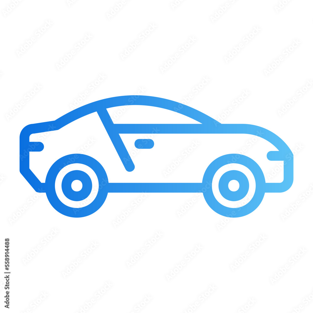 sedan gradient icon sedan gradient icon