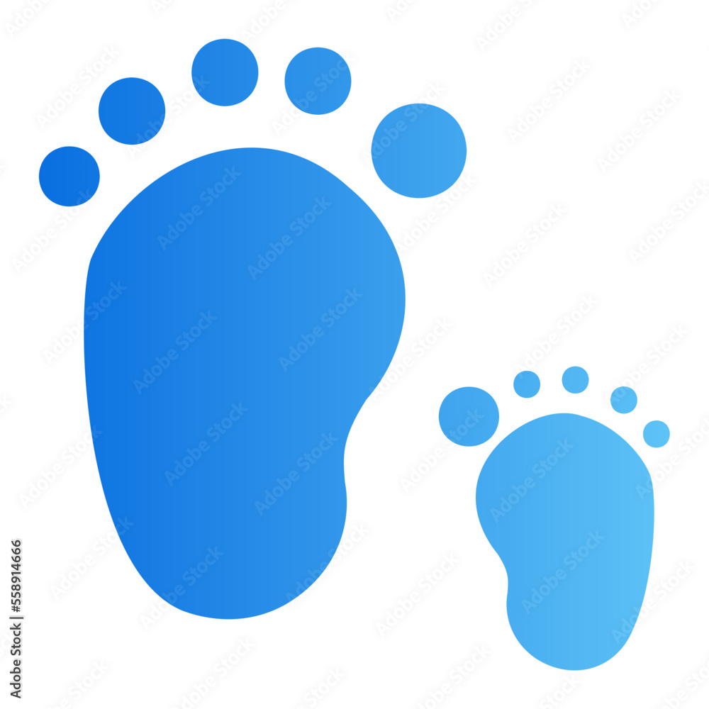 footprint gradient icon