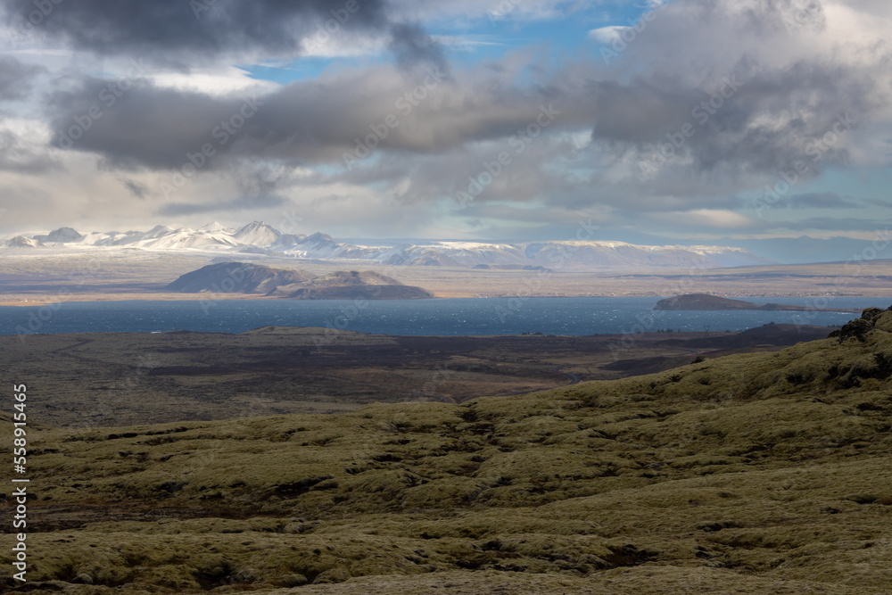 Country and lake Thingvallavatn, Iceland Country and lake Thingvallavatn, Iceland