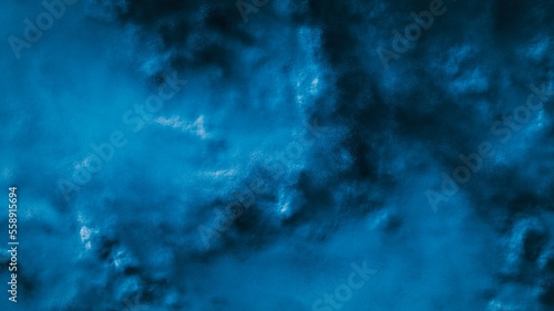 Abstract graphic design of a background of a haze or cloudy night landscape in blue beige tones.  For game scenes, banners, advertisements, posters, fantasy, Halloween, wallpapers. © Komkit
