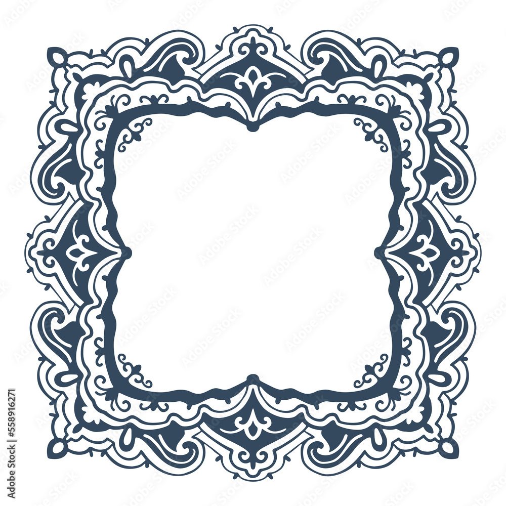 Monochrome frames in retro style Monochrome frames in retro style