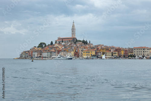 view of the old town of rovinj, croatia