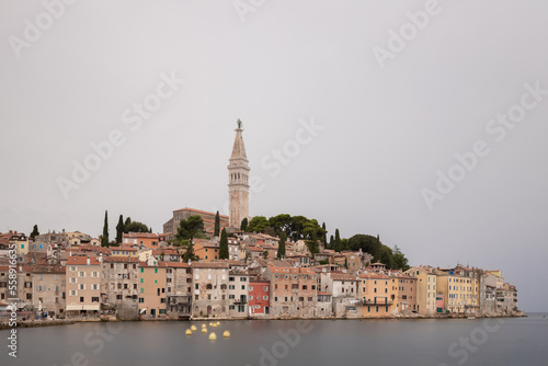 view of the old town of rovinj, croatia