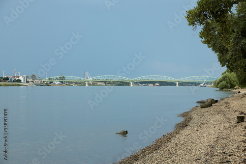 railway bridge on Danube river