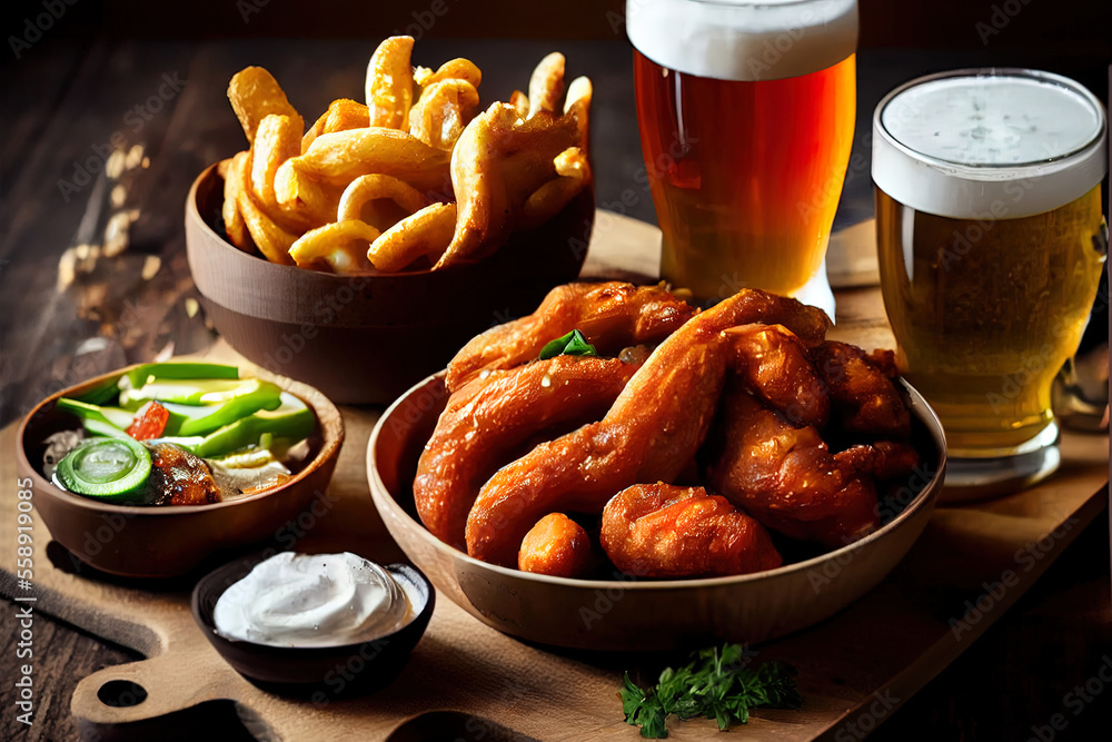 pub appetizers such as chicken wings food pub appetizers such as chicken wings food