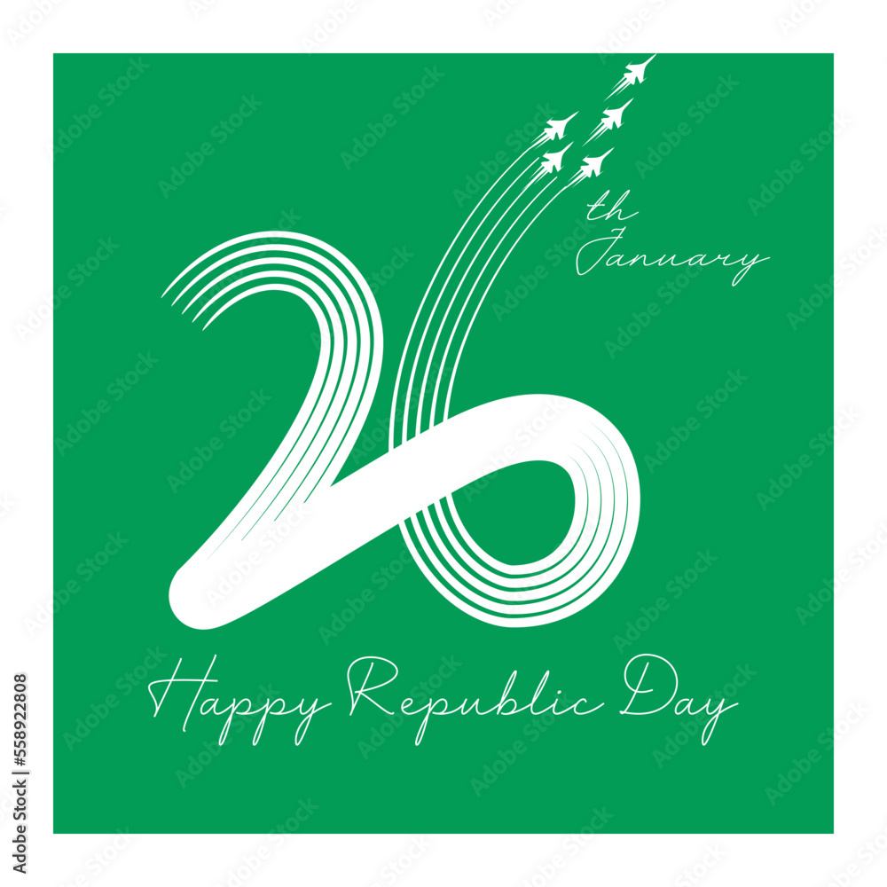 Fototapeta premium Happy Republic Day Post Design 4