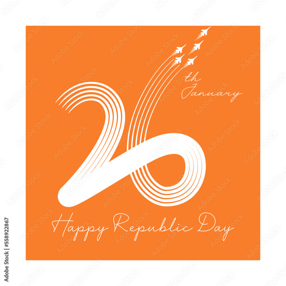 Obraz premium Happy Republic Day Post Design 3