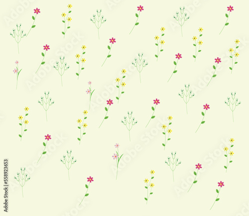 A Floral Background  Textile Pattern  Floral Design