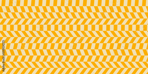 Checkered yellow pattern of rectangles. For prints and seamless surfaces of textiles, packaging, wallpapers.