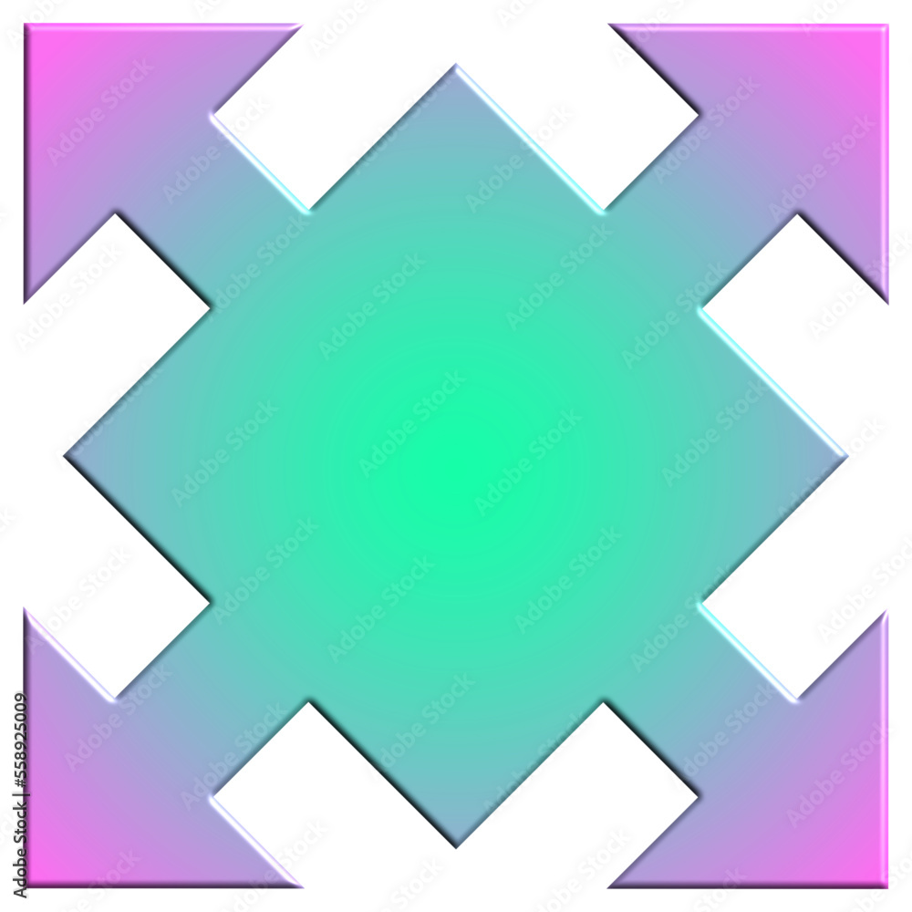 Gradient Four Head Arrow Gradient Four Head Arrow