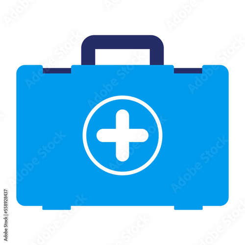 First aid kit and emergency icon