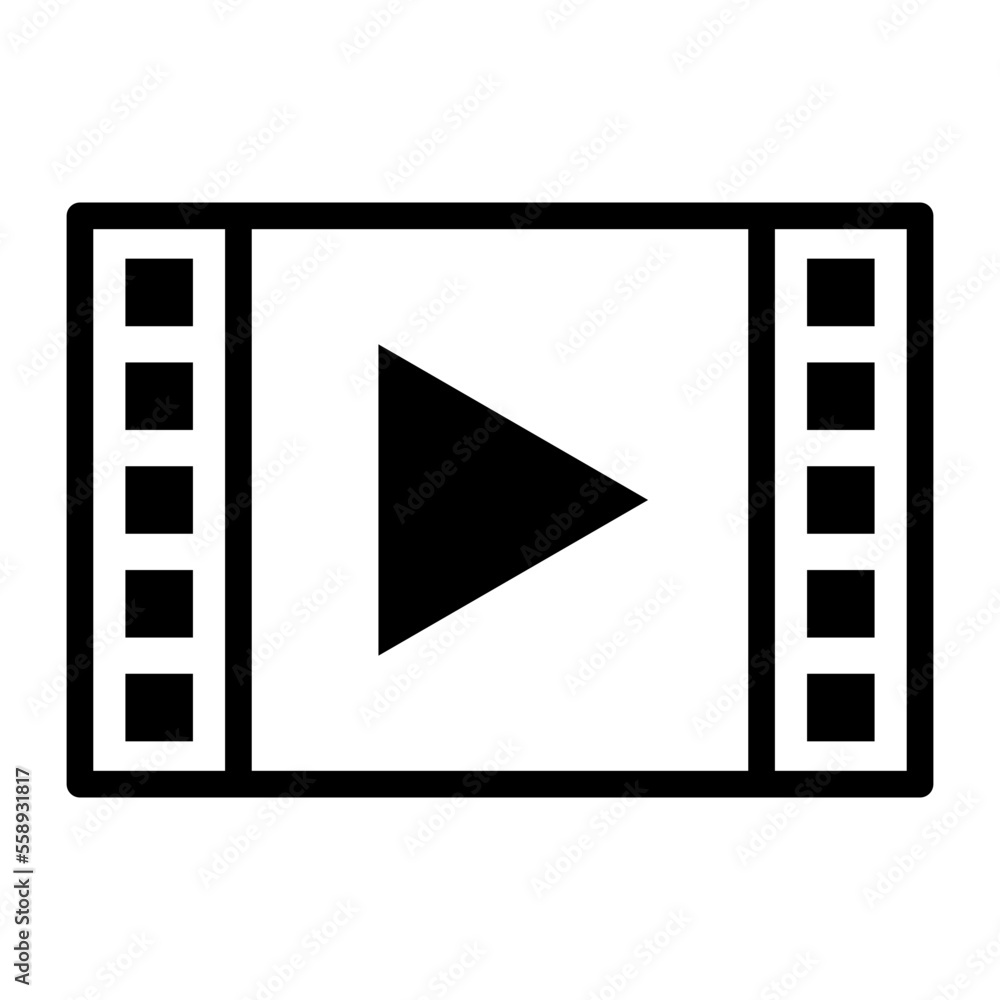Video player and video streaming icon Video player and video streaming icon