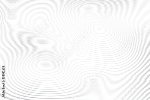 Wallpaper Mural Abstract  white and gray color, modern design stripes background with geometric round shape, wave pattern. Vector illustration. Torontodigital.ca