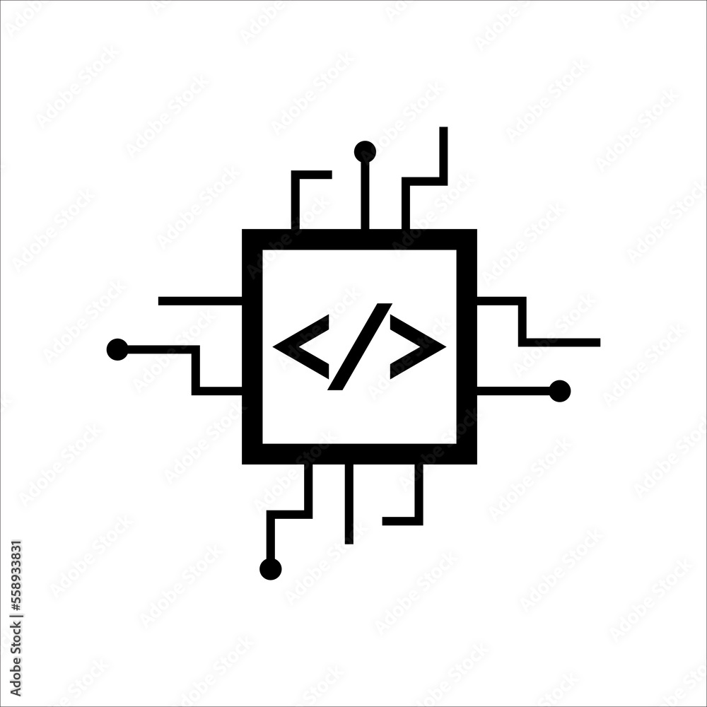 Coding graphic design template illustration isolated Coding graphic design template illustration isolated