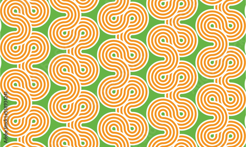 Abstract Vertical Complex Lines Tribal Hypnotic Labyrinth Stripes Retro Knot Geometric Seamless Upholstery Vector Pattern Minimal Decorative Design