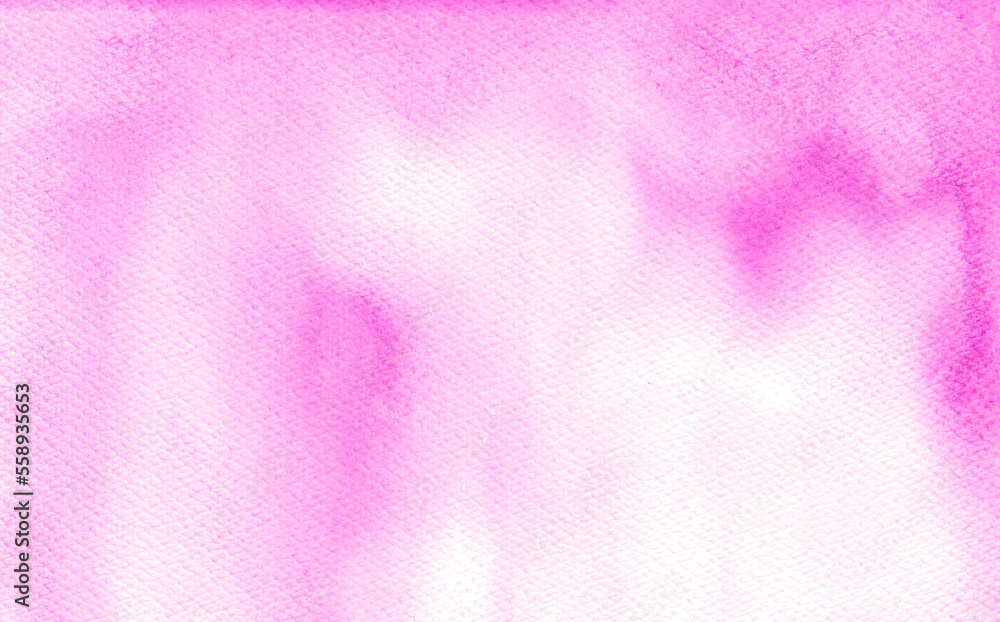 pink abstract watercolor background with texture and clouds